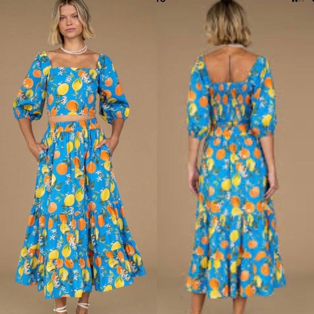 Olivia James The Label Surrey Skirt Citron M